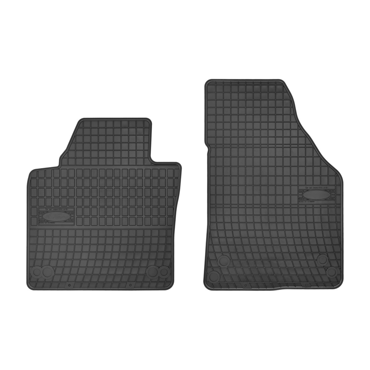 Rubber car mats for VW Caddy- Touran 2003-2015 (2 seats) 2pcs Frogum