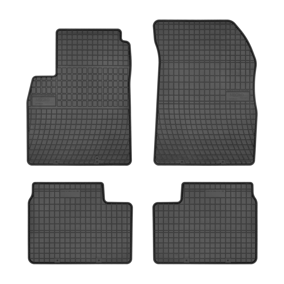 Rubber car mats for Nissan Micra 2010-2017 4pcs Frogum