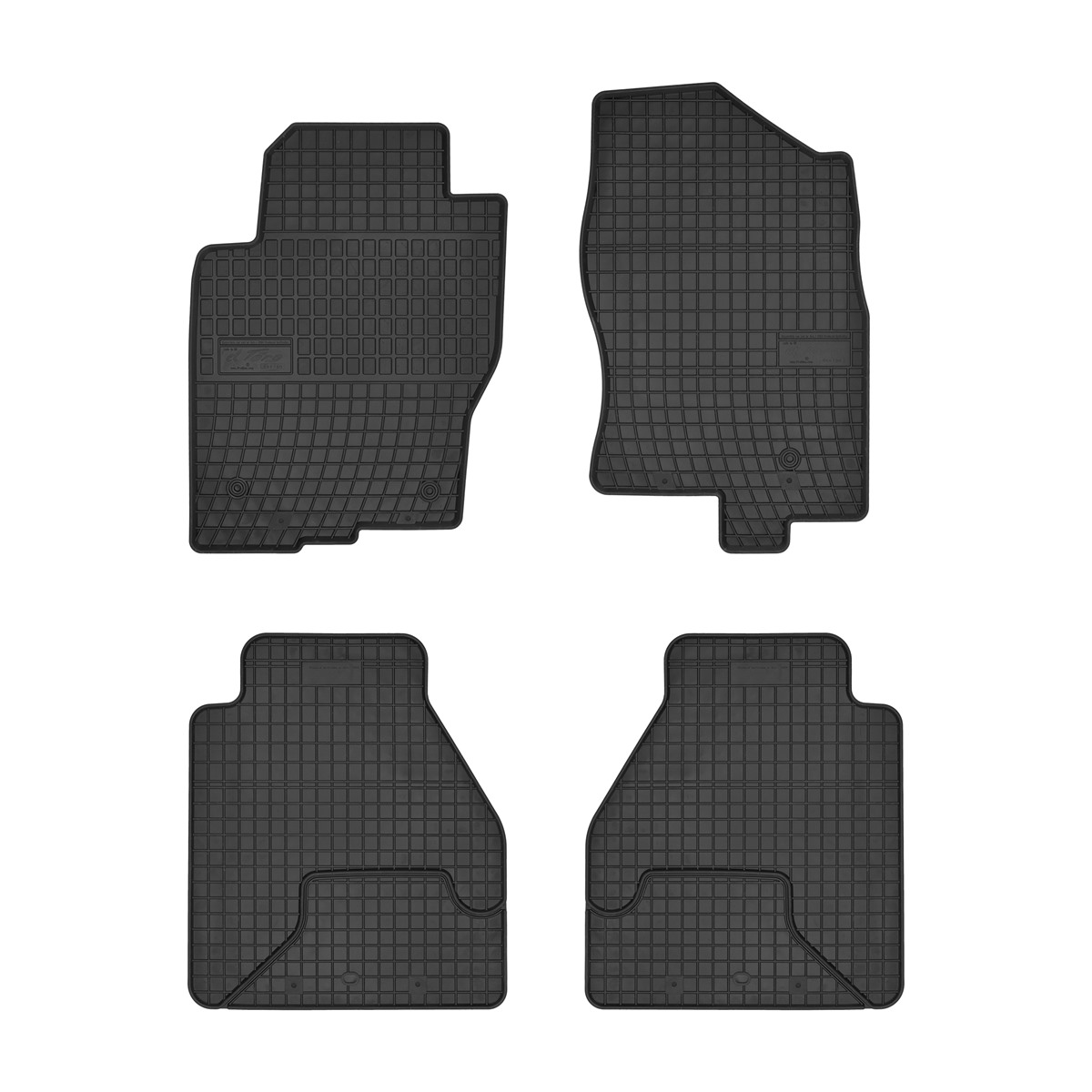 Rubber car mats for Nissan Navara D40 - Pathfinder 4pcs Frogum