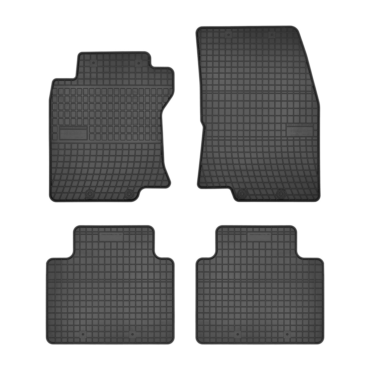 Rubber car mats for Nissan X-Trail 2013-> 4pcs Frogum