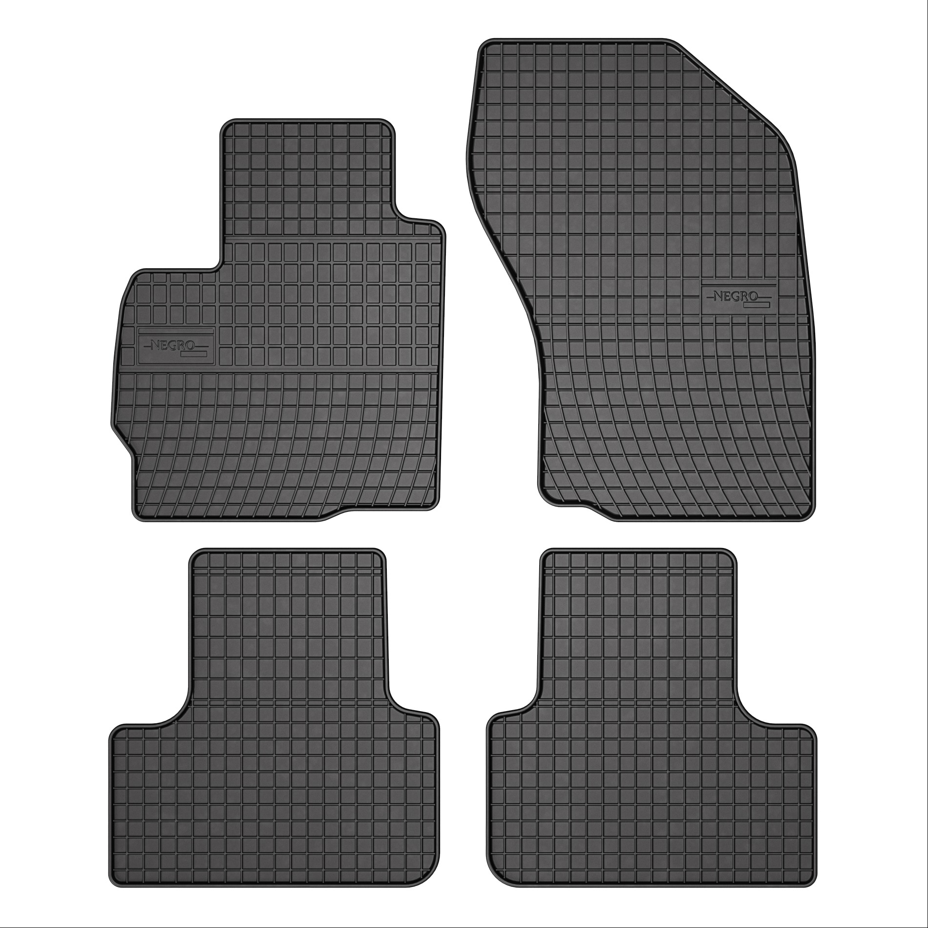 Rubber car mats for Citroen C4 Aircross 2012-2017 - ASX 2010-2019 - Peugeot 4008 2012-2017 4pcs Frogum