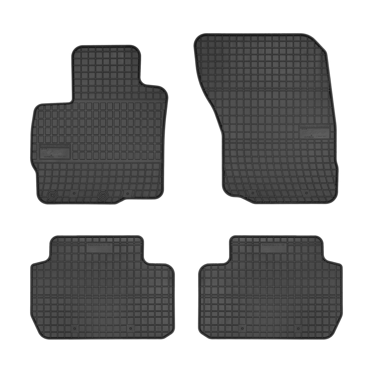 Rubber car mats for Mitsubishi Outlander 2014-> 4pcs Frogum