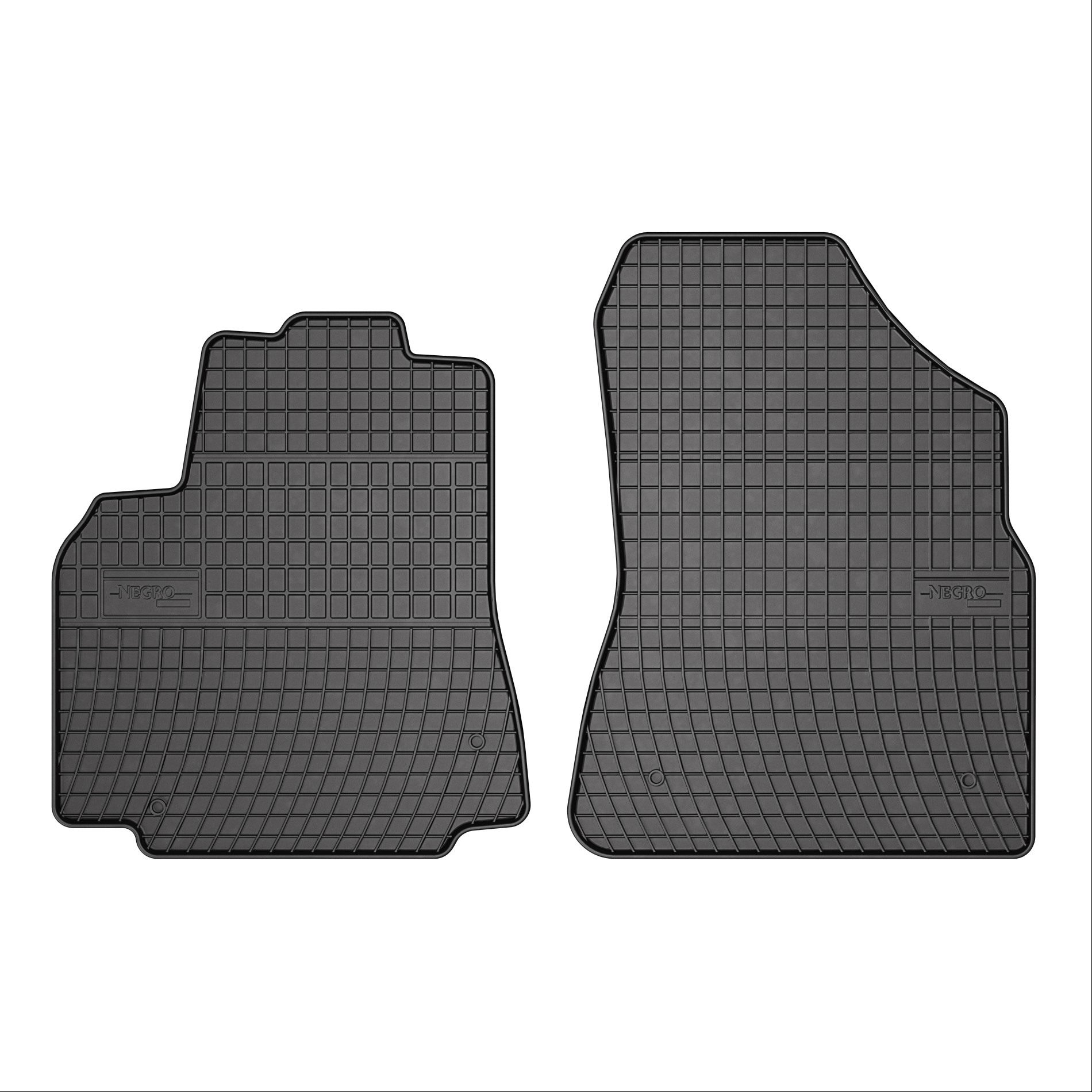 Rubber car mats for Citroen Berlingo - Peugeot Partner 2008-2018 Van 2pcs Frogum