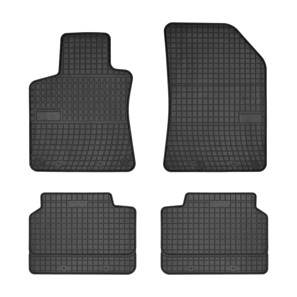 Rubber car mats for Peugeot 308 2013-2021 4pcs Frogum