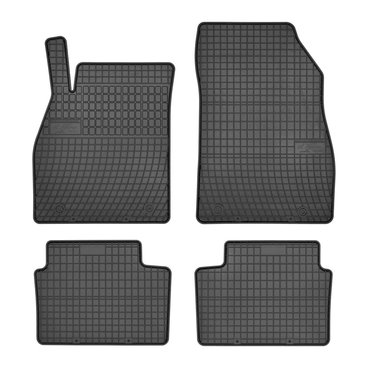 Rubber car mats for Opel Insignia 2008-2017 4pcs Frogum