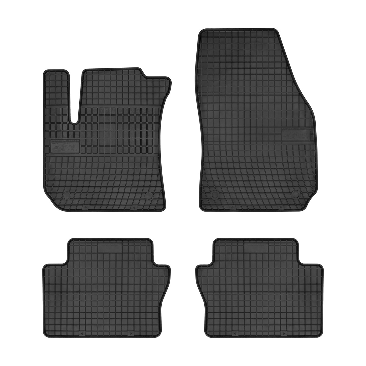 Rubber car mats for Opel Zafira 2005-2011 4pcs Frogum