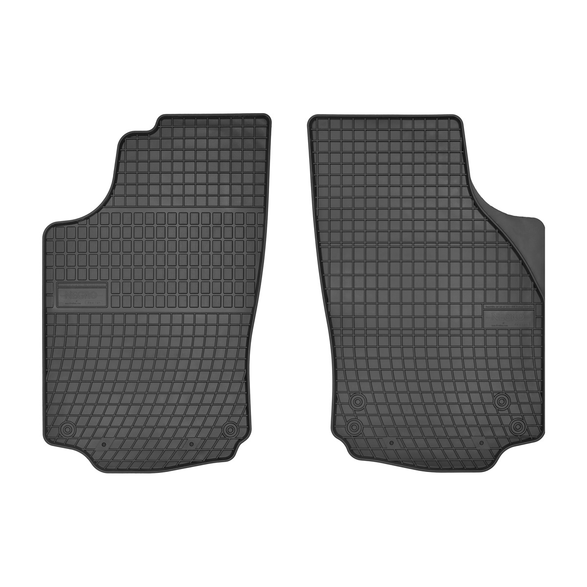 Rubber car mats for Opel Combo 2001-2011- Corsa 2000-2006 2pcs Frogum