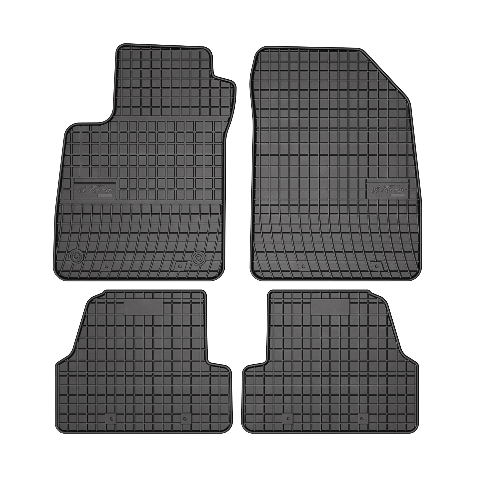 Rubber car mats for Opel Mokka 2012-2020 - Trax 2012-> 4pcs Frogum