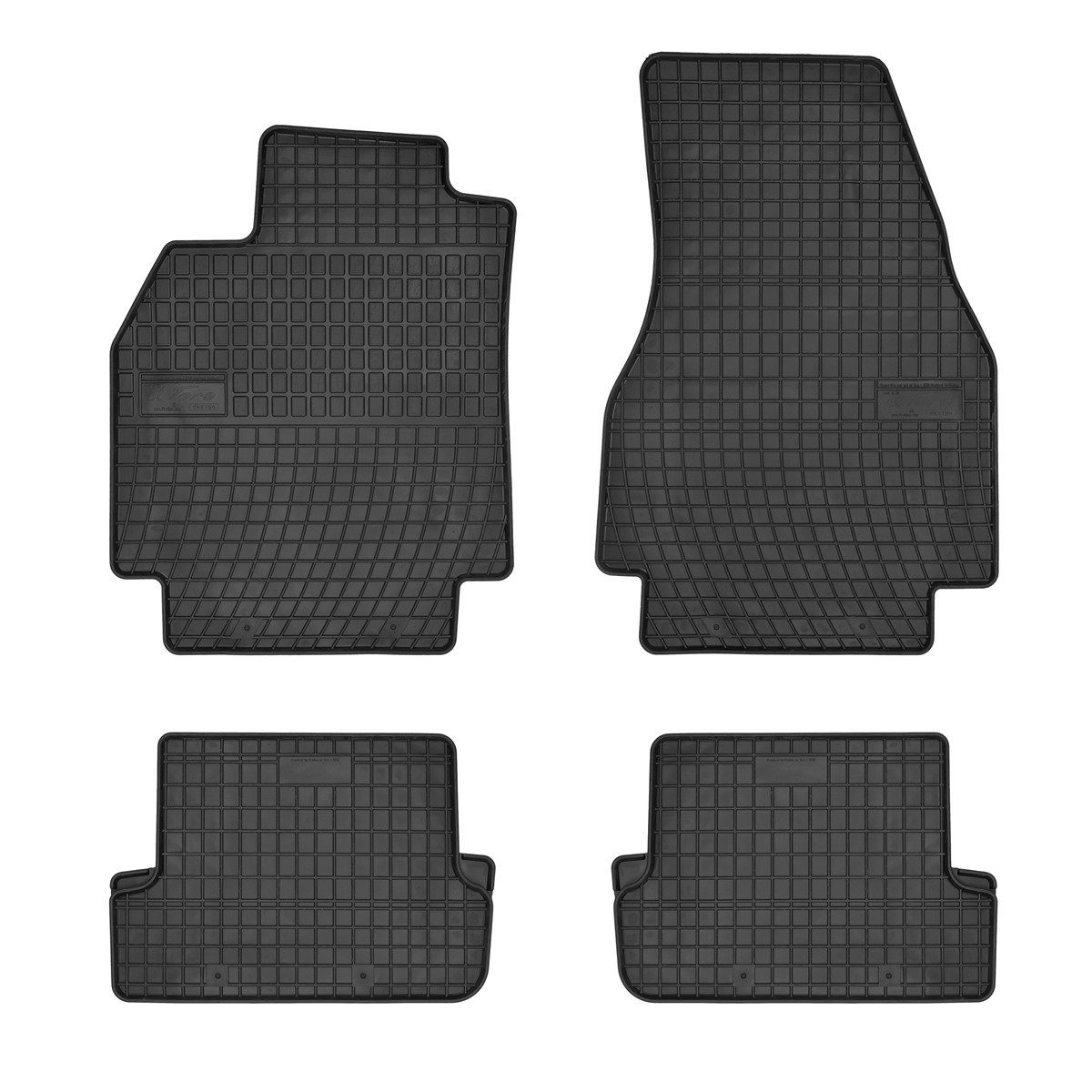 Rubber car mats for Ranault Megane 2002-2006 4pcs Frogum