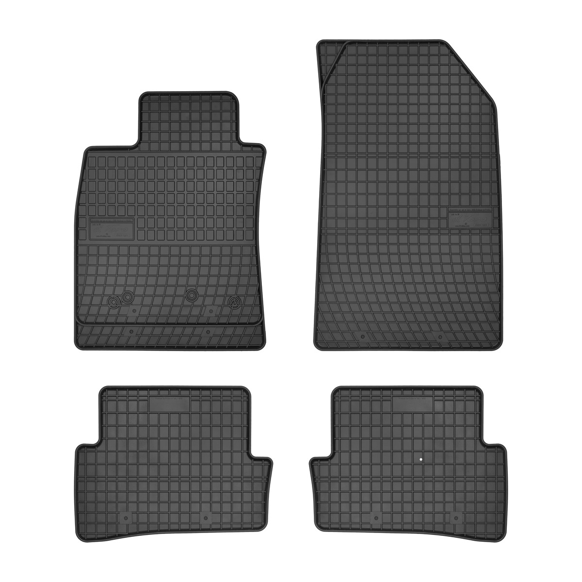 Rubber car mats for Renault Clio 2005-2012 4pcs Frogum