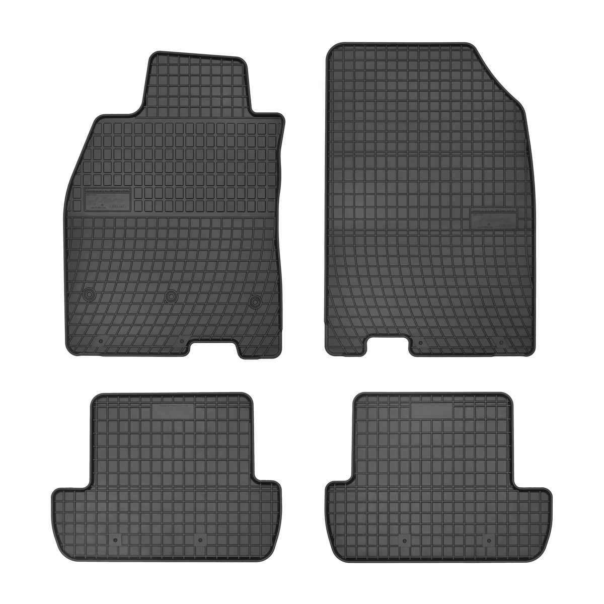 Rubber car mats for Renault Megane 2006-2015 4pcs Frogum