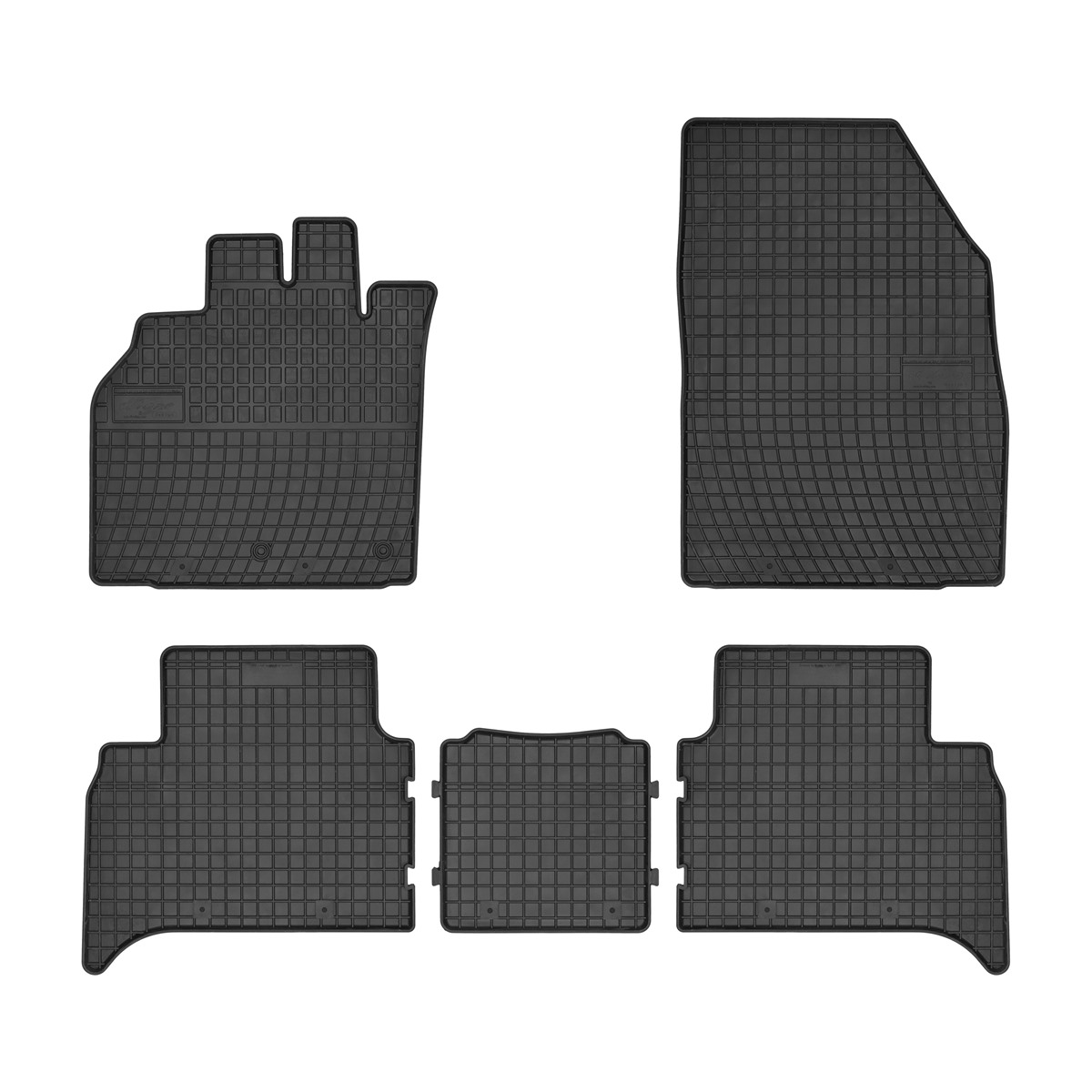 Rubber car mats for Renault Scenic 2003-2009 - Scenic 2009-2016 4pcs Frogum