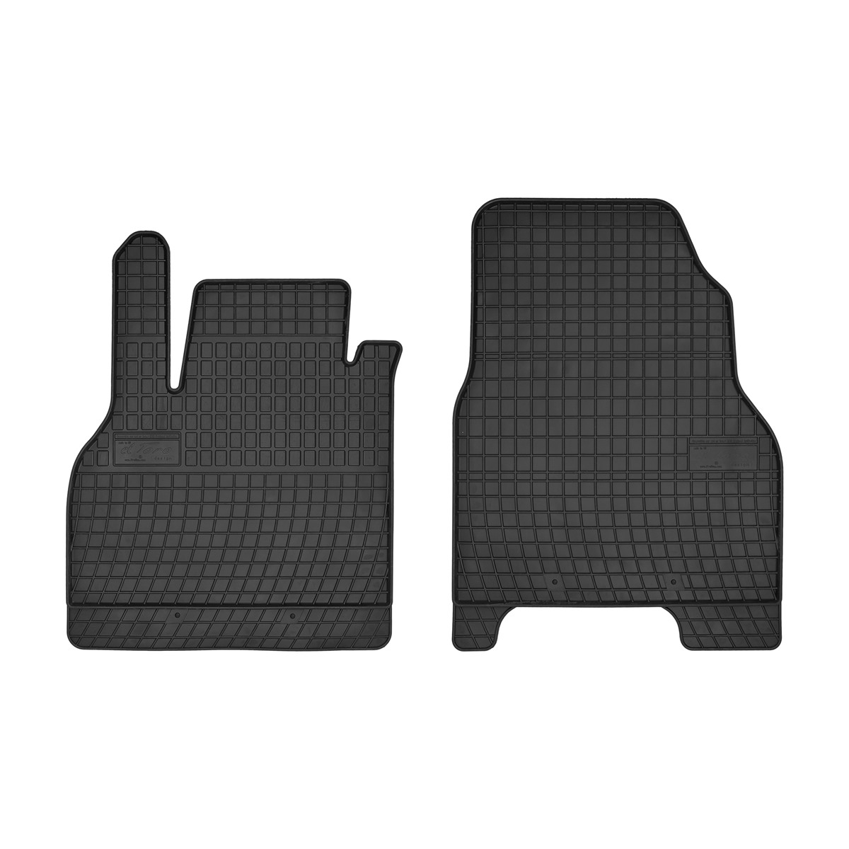 Rubber car mats for Mercedes Citan 2012-> - Renault Kangoo 2008-2021 2pcs Frogum