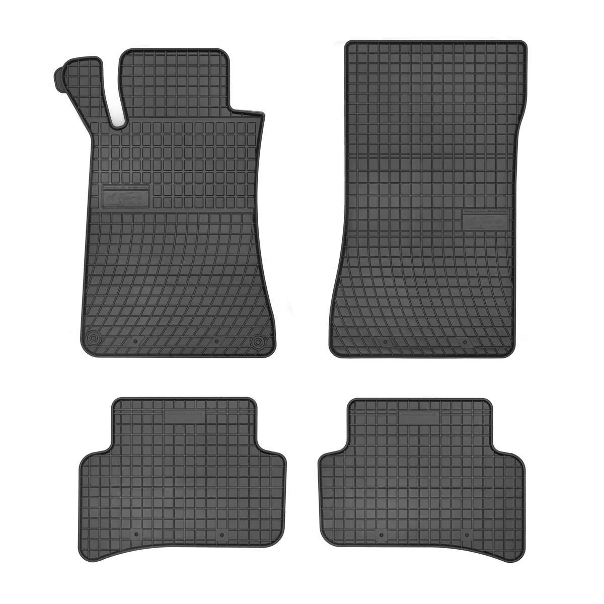 Rubber car mats for Mercedes W203 2000-2007 4pcs Frogum