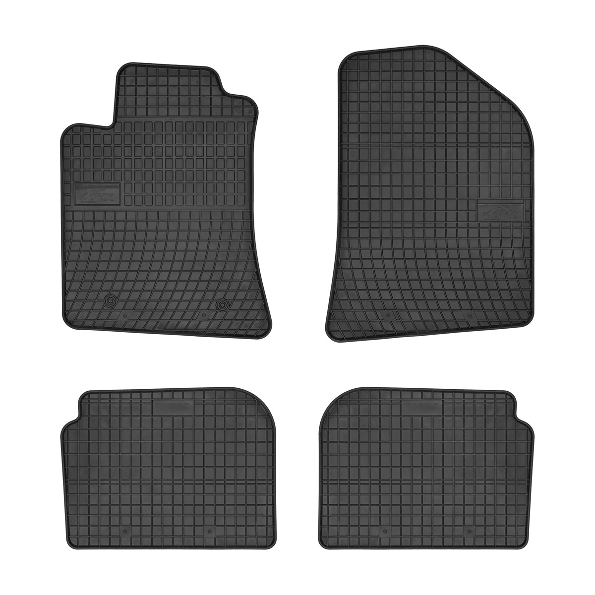 Rubber car mats for Toyota Avensis 2003-2009 4pcs Frogum