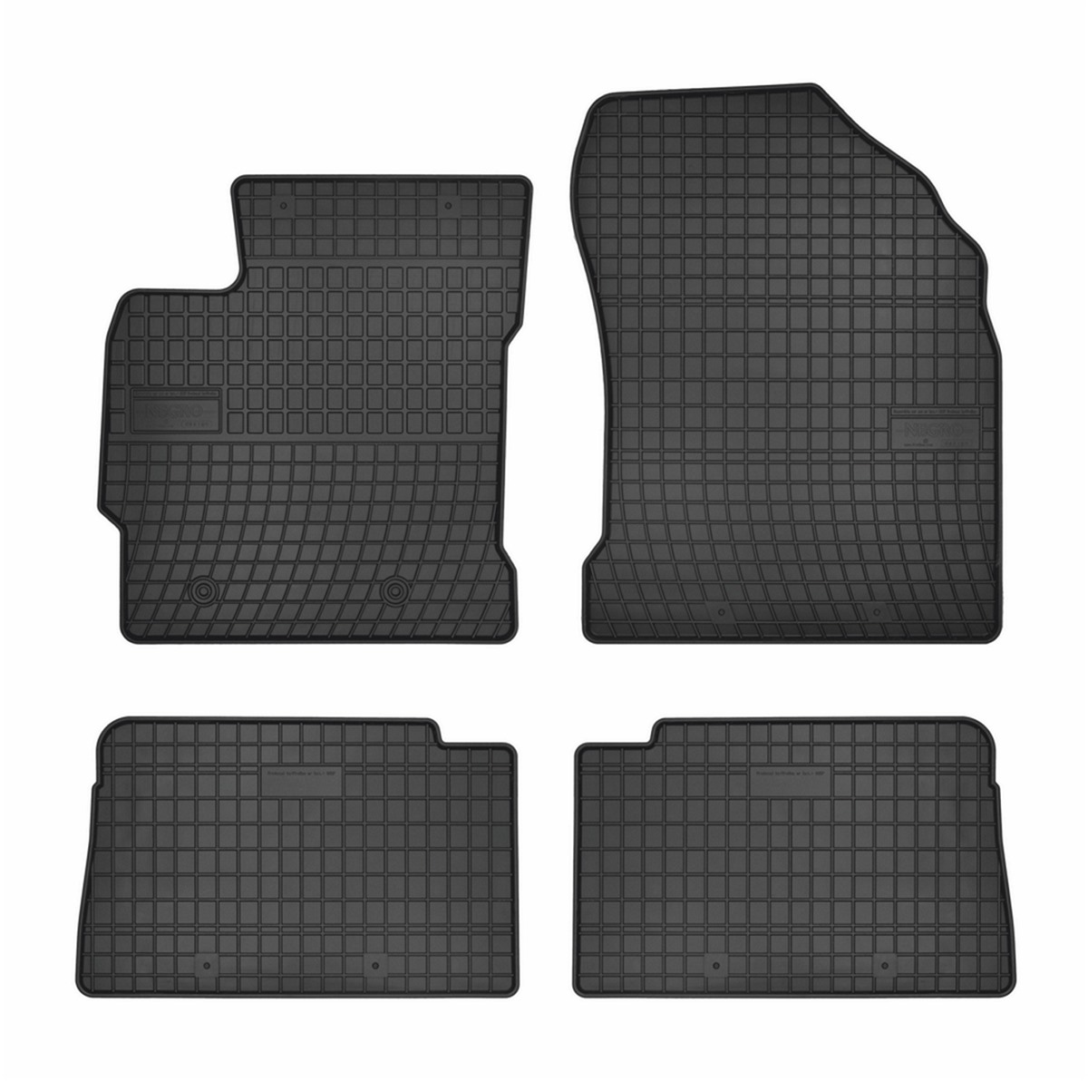 Rubber car mats for Toyota Auris 2013-2018 4pcs Frogum