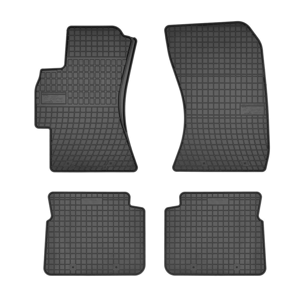 Rubber car mats for Subaru Forester 2008-2013 - Impreza 2007-2011 - Legacy 2003-2009 2pcs Frogum