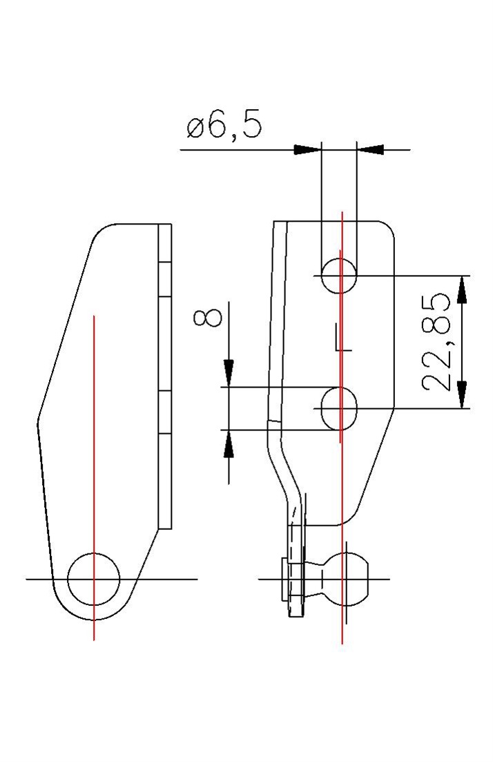 Αμορτισέρ Πορτ Μπαγκάζ Mazda 626V 1998-2002 SW (αριστερά) 1τμχ Fa Krosno