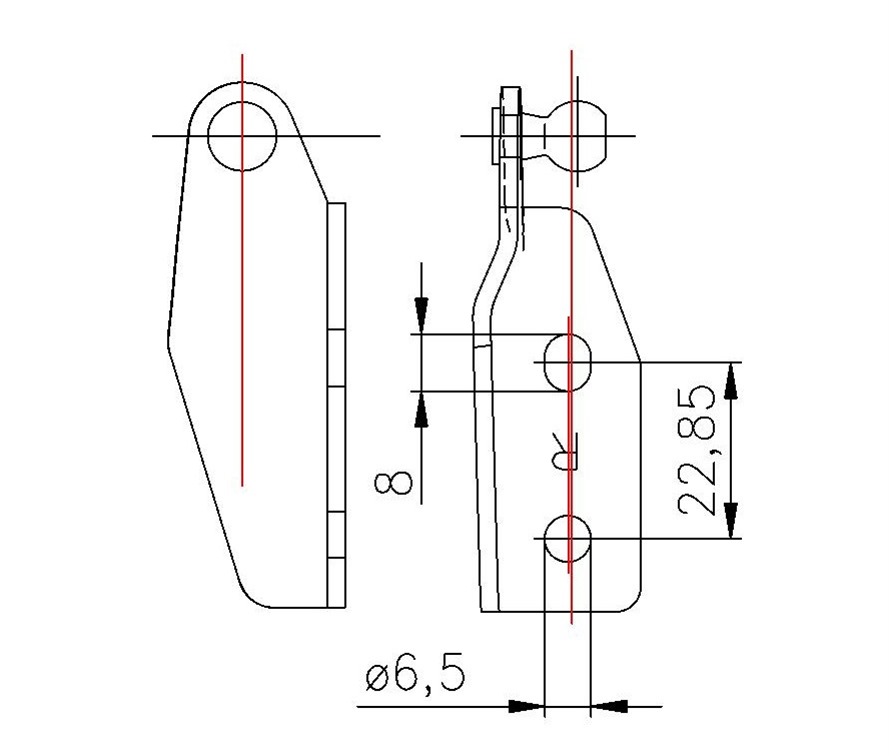 Αμορτισέρ Πορτ Μπαγκάζ Mazda 626V 1998-2002 SW (δεξιά) 1τμχ Fa Krosno