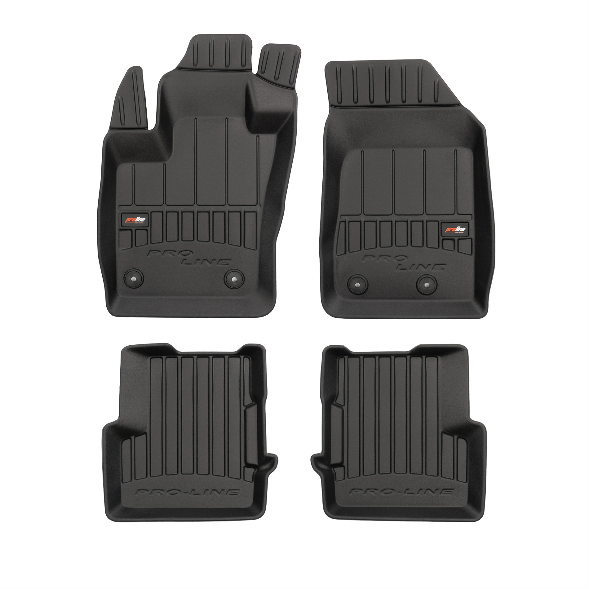 Car mats ProLine Jeep Renegade 2014-> Fiat 500X 2014-> 4pcs Frogum