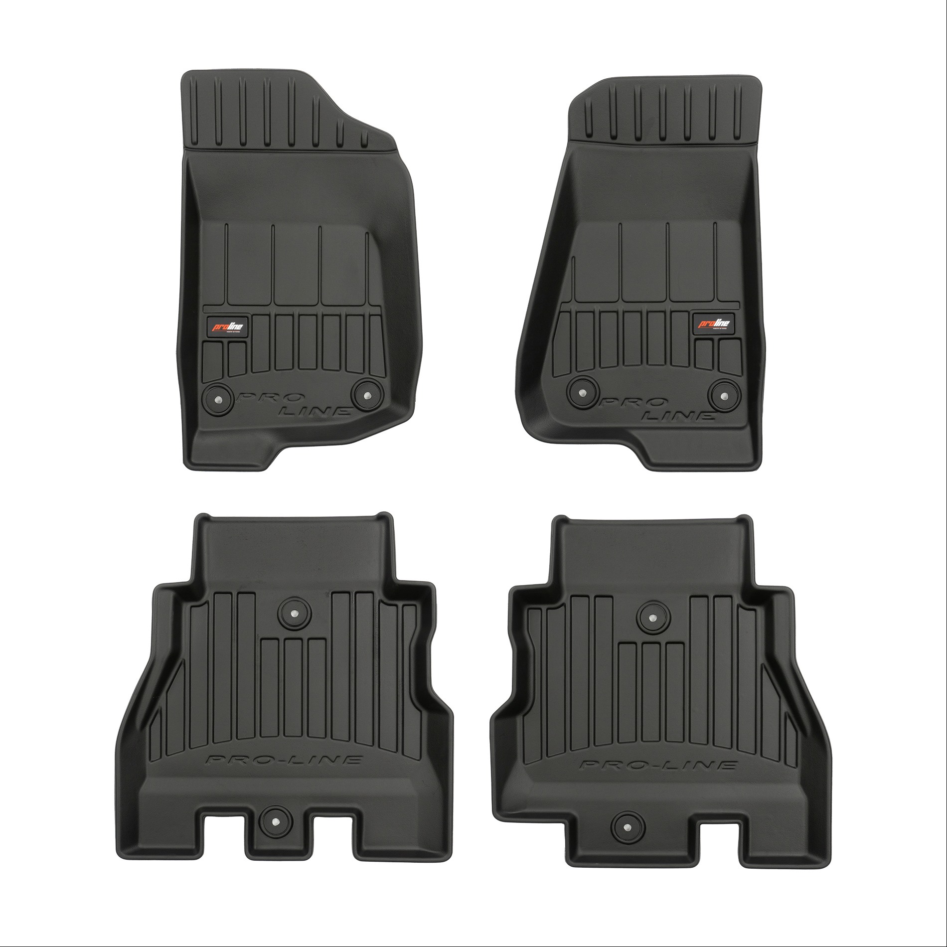 Car mats ProLine Jeep Wrangler (version Rubicon) 2017-> 4pcs Frogum