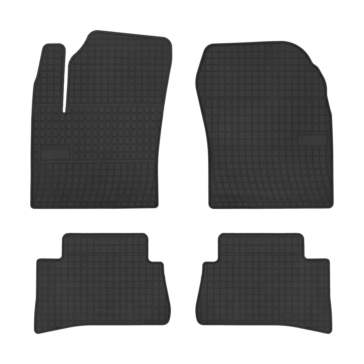 Rubber car mats for Toyota CH-R 2016-> 4pcs Frogum