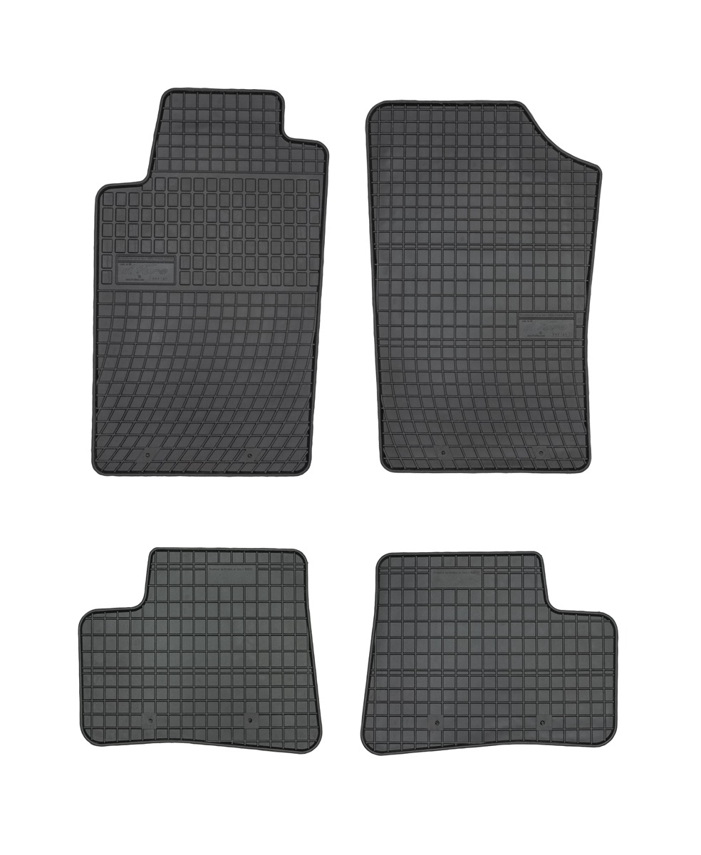 Rubber car mats for Peugeot 206 1998-2012 4pcs Frogum