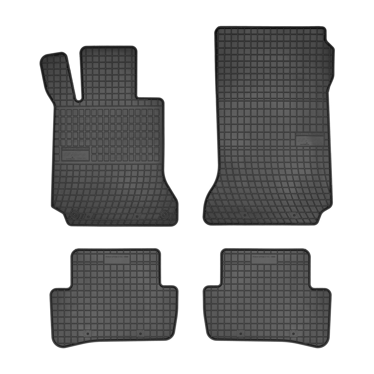 Rubber car mats for Mercedes W204 2007-2014 4pcs Frogum