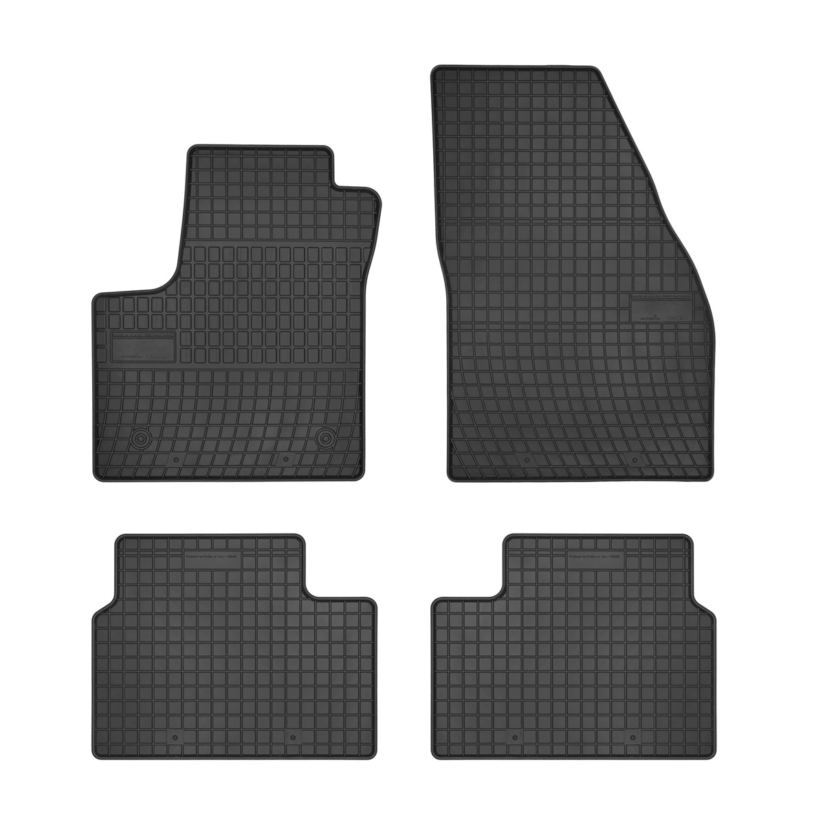 Rubber car mats for Opel Meriva 2010-2017 4pcs Frogum