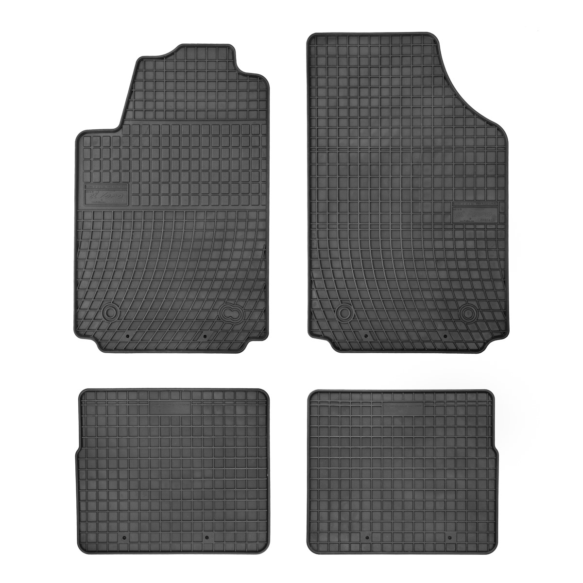 Rubber car mats for Audi A2 2000-2005 4pcs Frogum