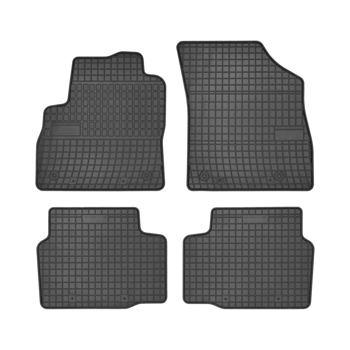 Rubber car mats for Opel Astra K 2015-> 4pcs Frogum