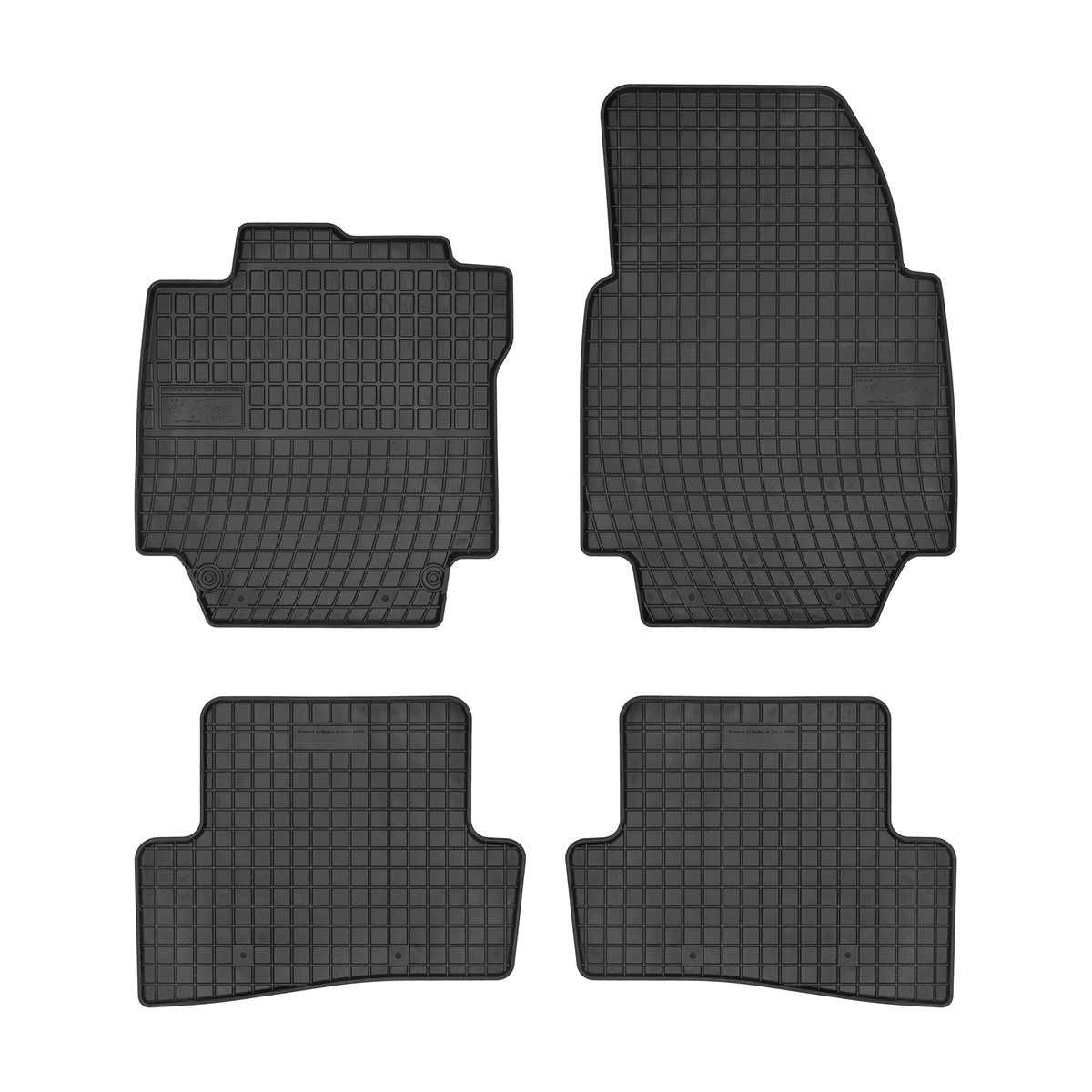 Rubber car mats for Renault Captur 2013-2020 4pcs Frogum