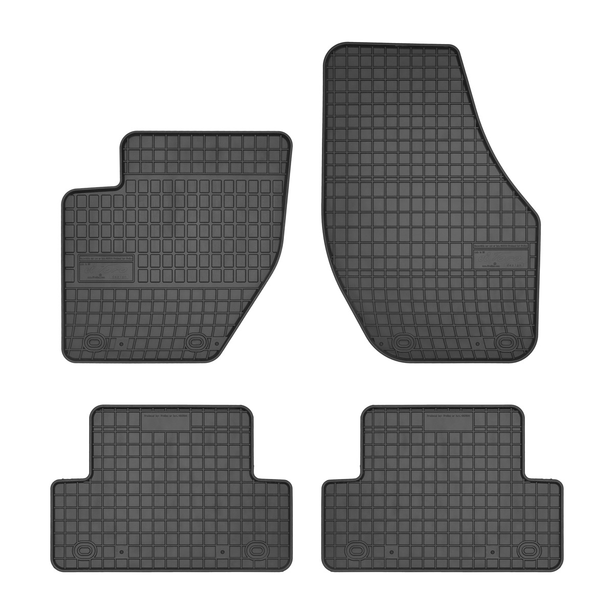 Rubber car mats for Volvo V40 2012-2019 4pcs Frogum