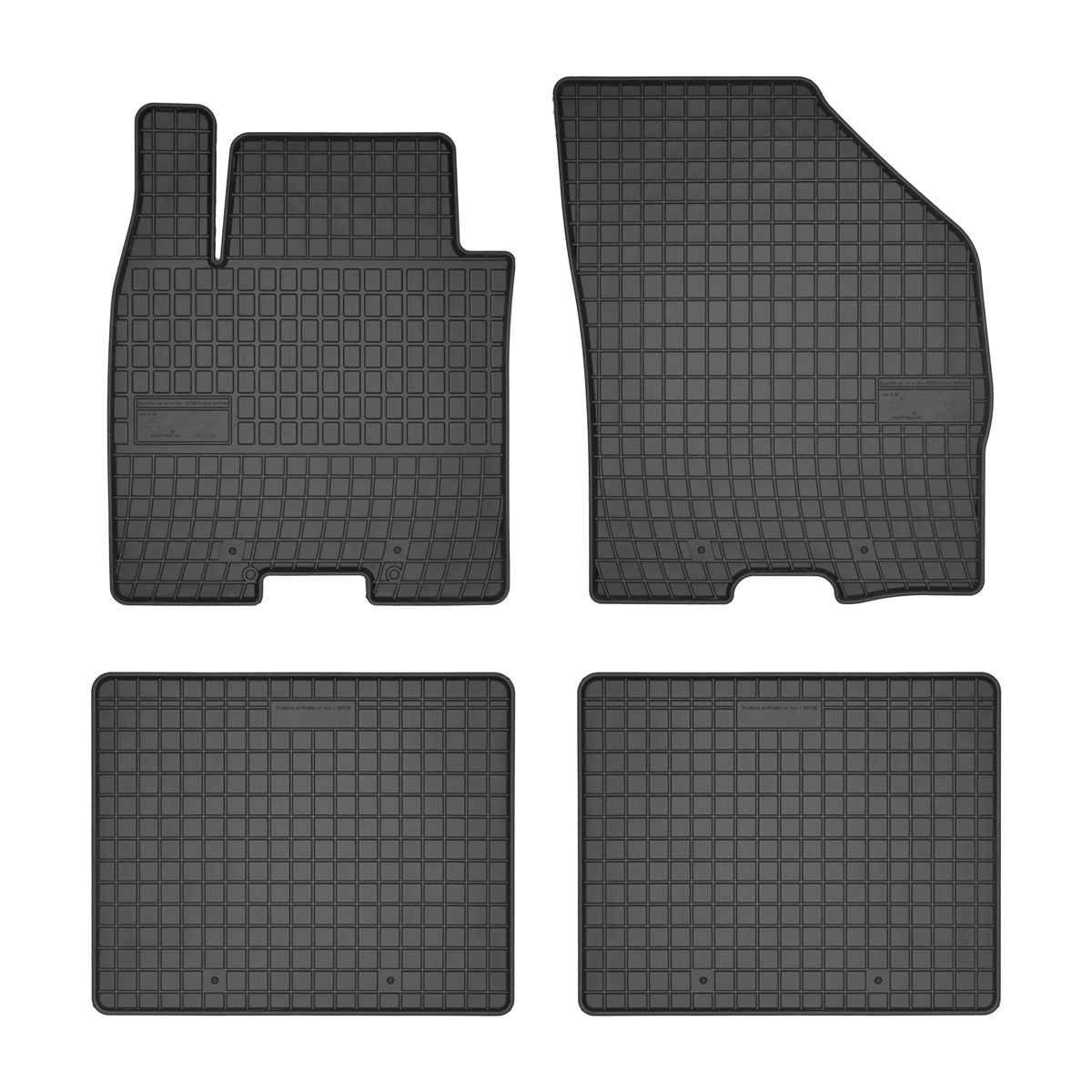 Rubber car mats for Suzuki Baleno 2015-> 4pcs Frogum