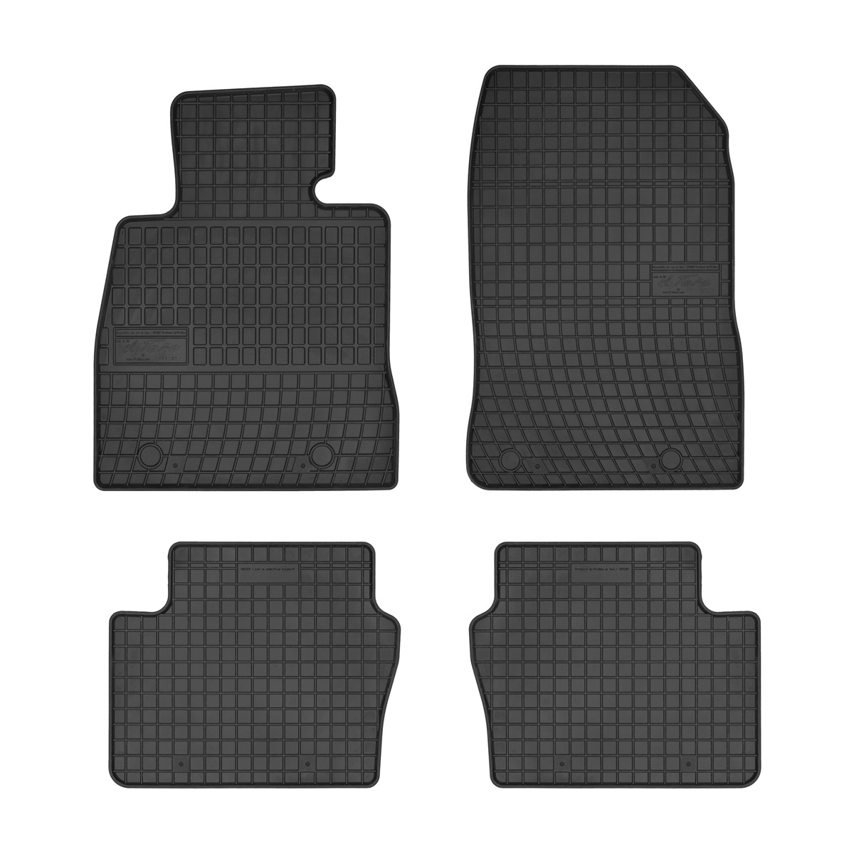 Rubber car mats for Mazda 2 2015-> 4pcs Frogum