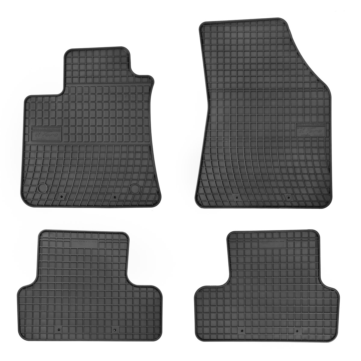 Rubber car mats for Renault Megane 2015-> 4pcs Frogum