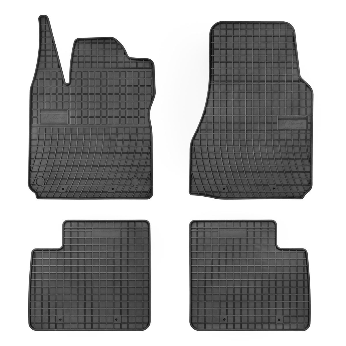 Rubber car mats for Renault Twingo 2007-2014 4pcs Frogum