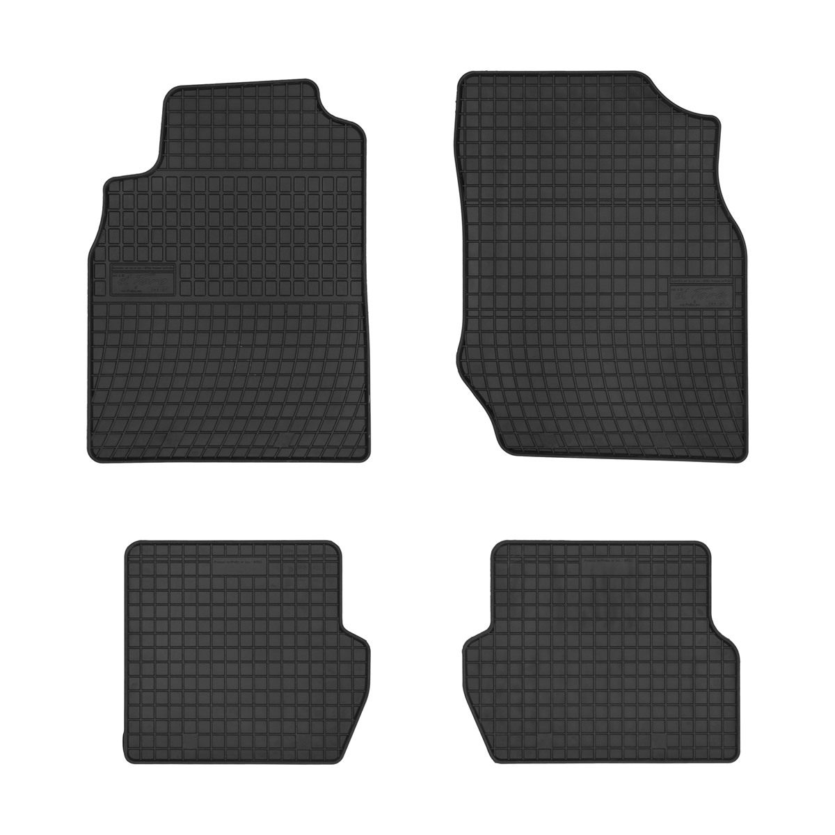 Rubber car mats for Nissan Almera N16 2000-2006 4pcs Frogum