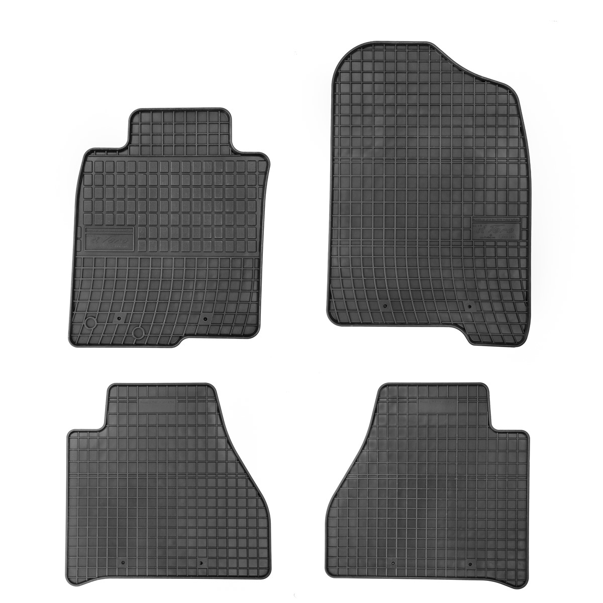 Rubber car mats for Nissan Navara 2014-> 4pcs Frogum