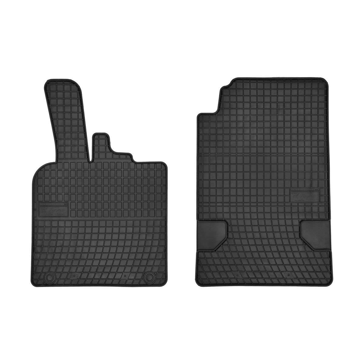 Rubber car mats for Smart ForTwo 2007-2014 2pcs Frogum