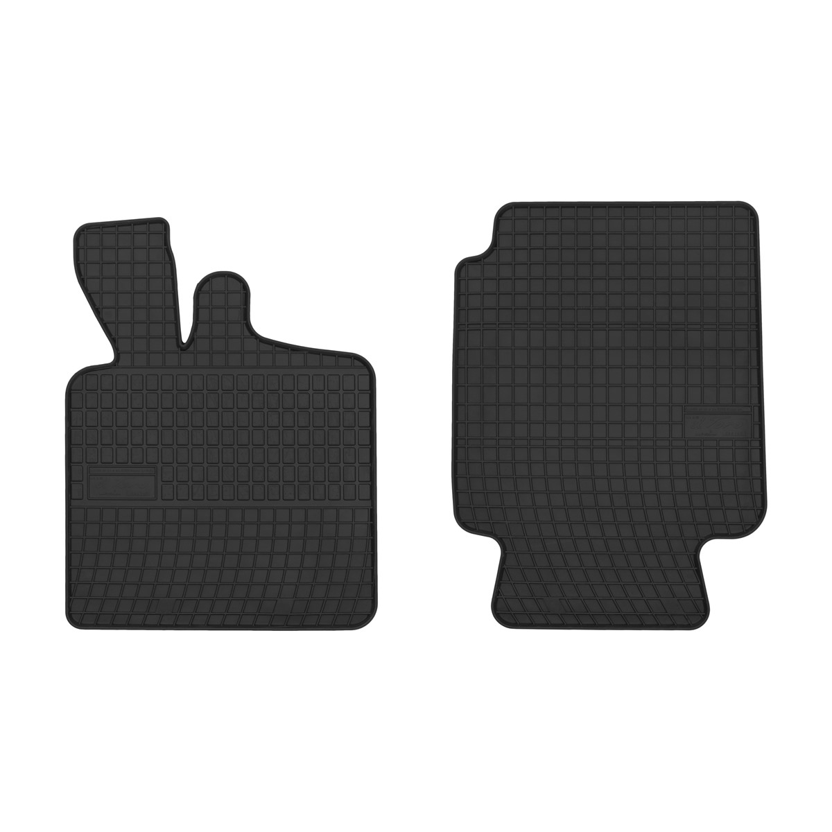 Rubber car mats for Smart ForTwo 1998-2007 2pcs Frogum