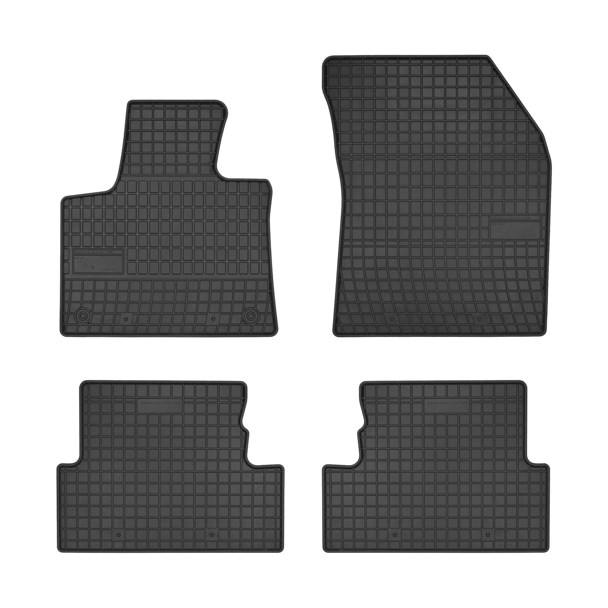 Rubber car mats for Peugeot 3008 2016-> 4pcs Frogum