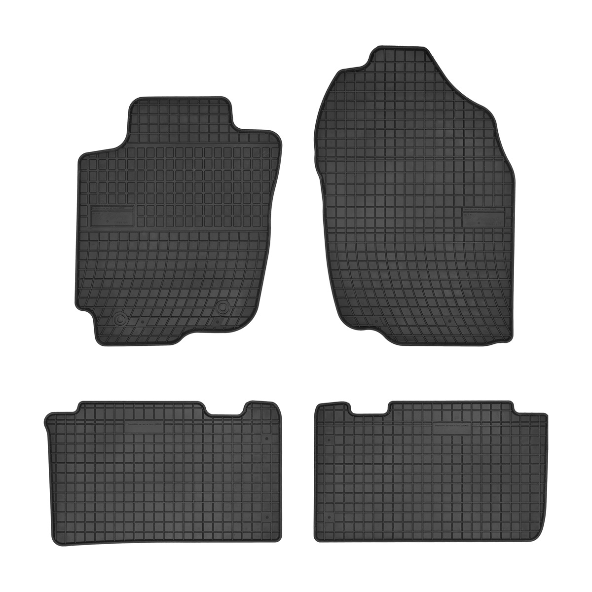 Rubber car mats for Toyota Rav4 2013-2018 4pcs Frogum