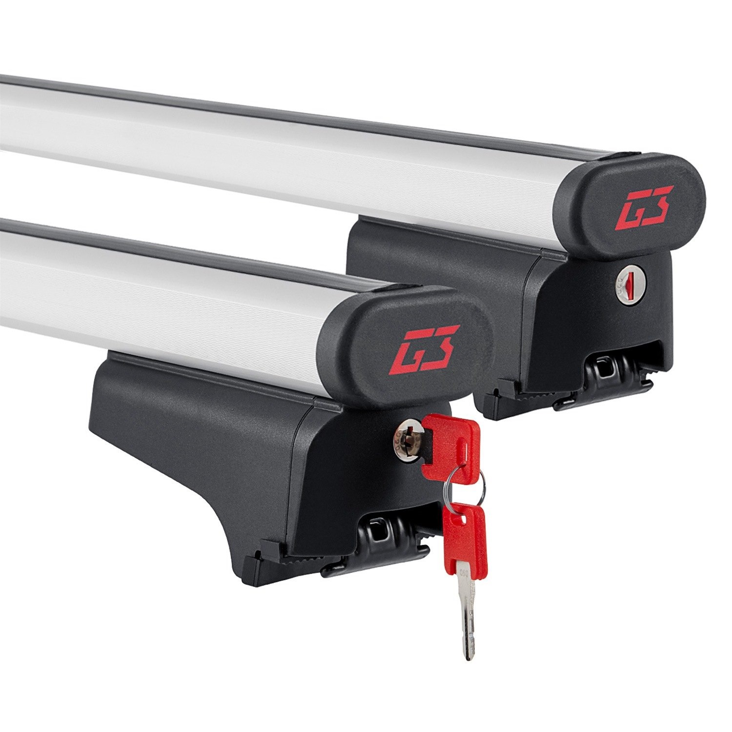 Aluminum roof bars Clop with key 75kg 110cm with kit 2pcs G3