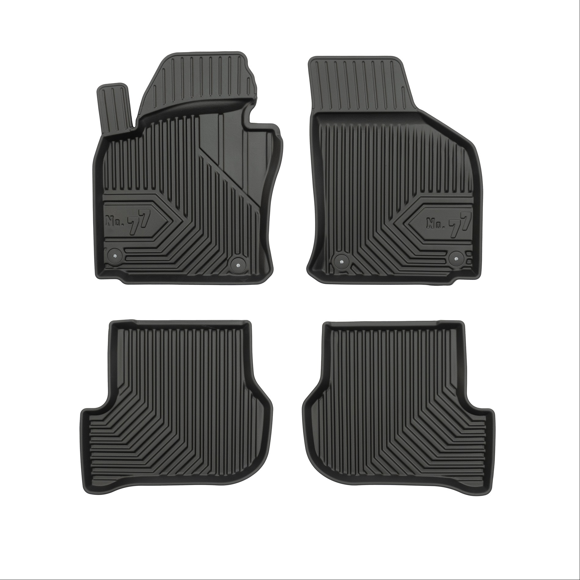 Car mats No77 for Seat Leon 2005-2012 Seat Toledo 2004-2009 Skoda Octavia 5 2004-2013 VW Golf 6 2008-2012 4pcs Frogum