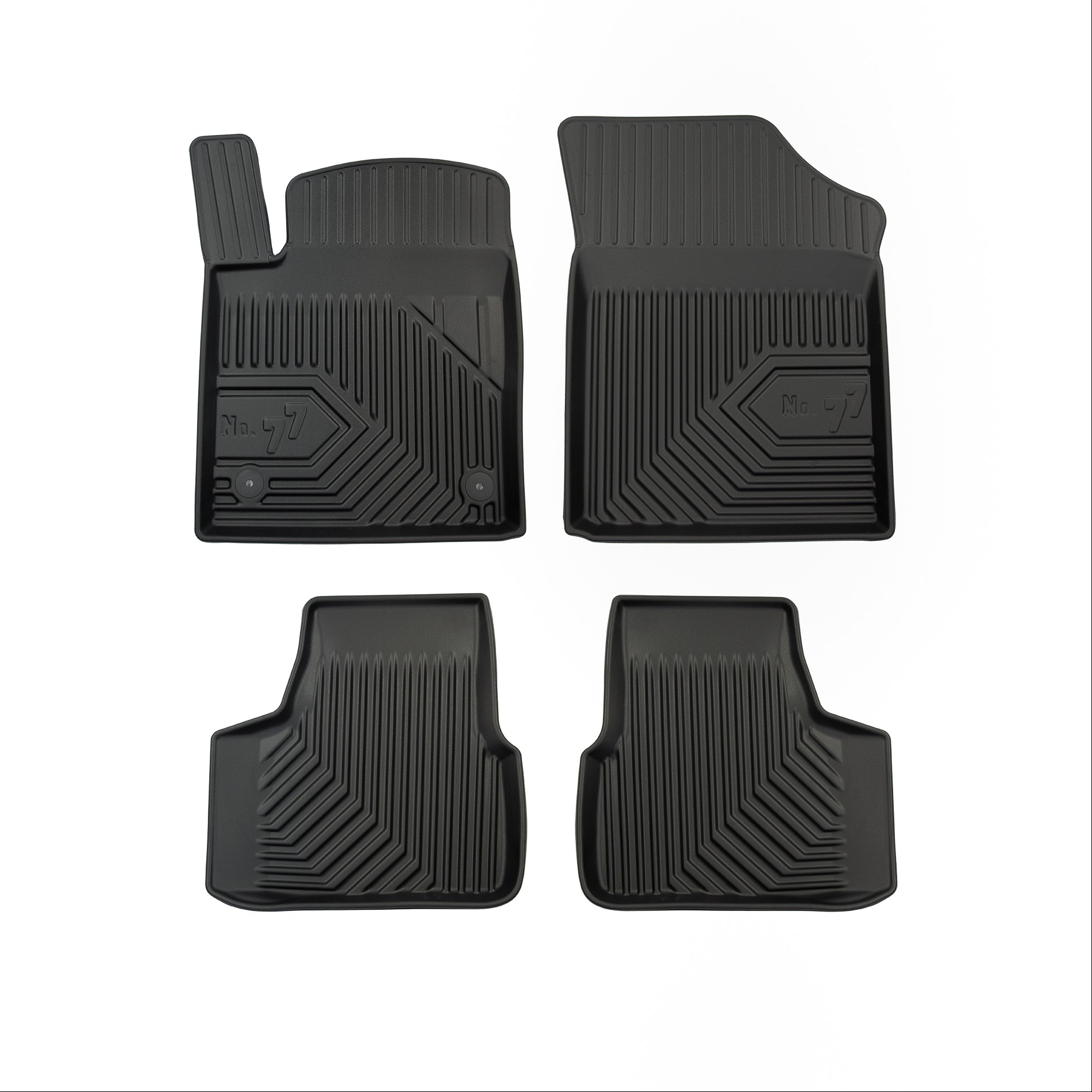 Car mats No77 for Seat Mii 2011-2019  Skoda Citigo 2011-2019 VW Up 2011-> 4pcs Frogum