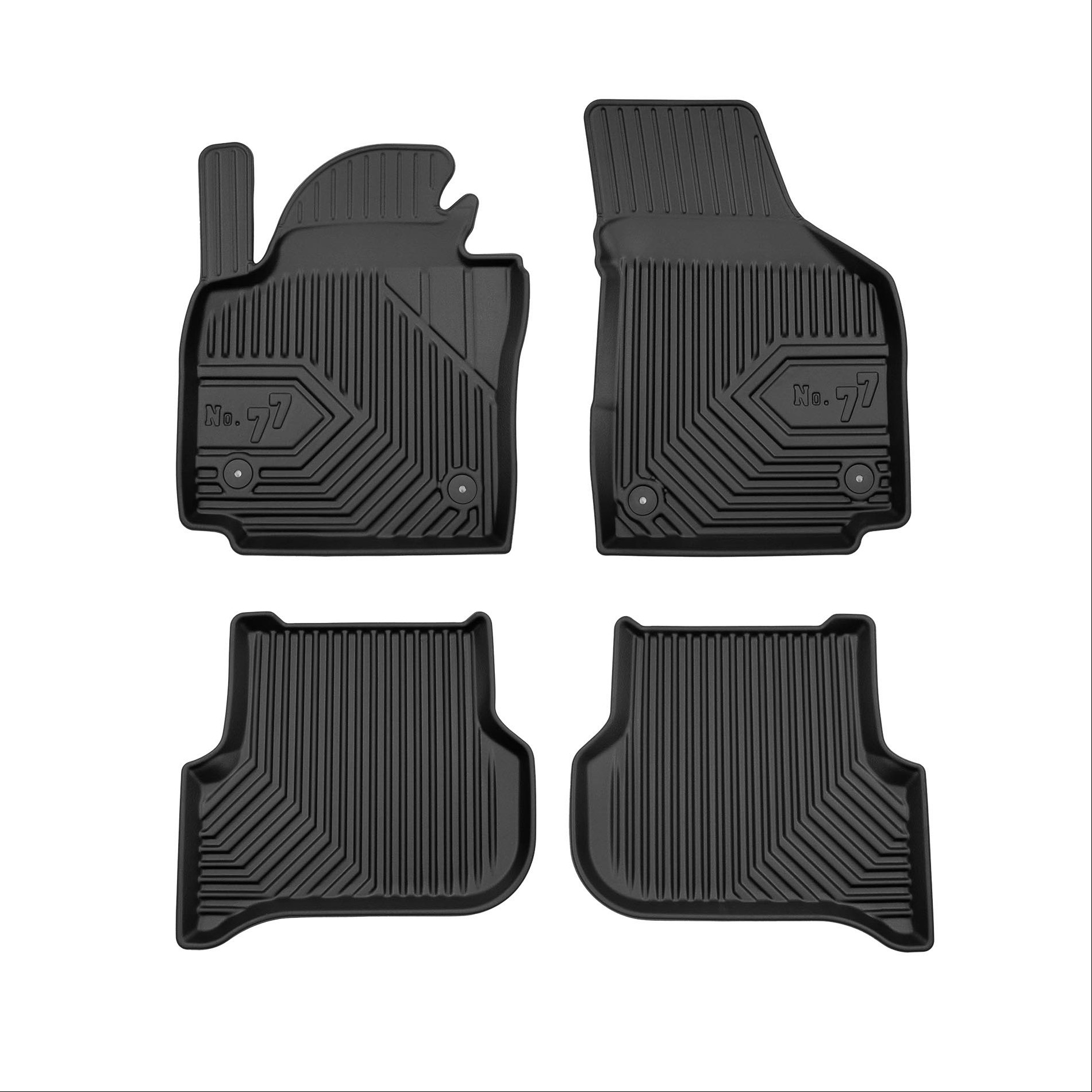 Πατάκια Αυτοκινήτου No77 Σκαφάκια για Seat Altea 2004-2015 VW Golf Plus 2005-2014 4τμχ Frogum