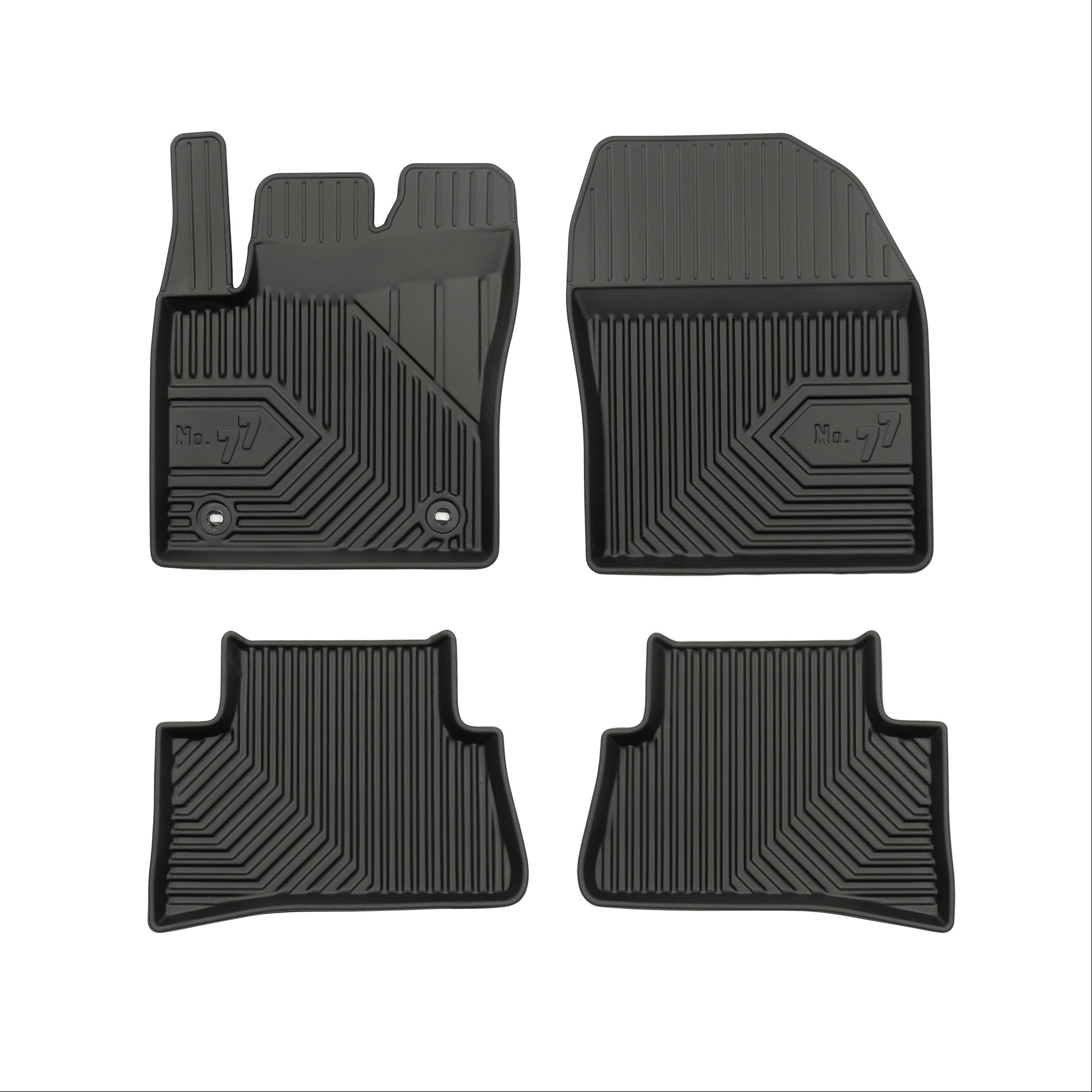 Car mats No77 for Toyota CH-R 2016-> 4pcs Frogum