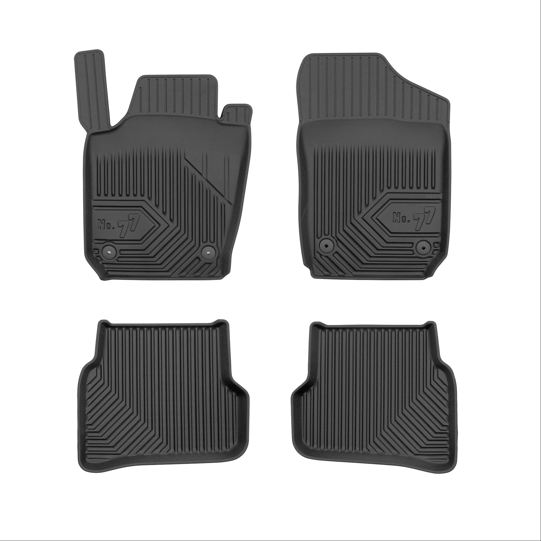 Car mats No77 for Seat Ibiza 2008-2017 Skoda Fabia 2014-2021 VW Polo 2009-2017 4pcs Frogum