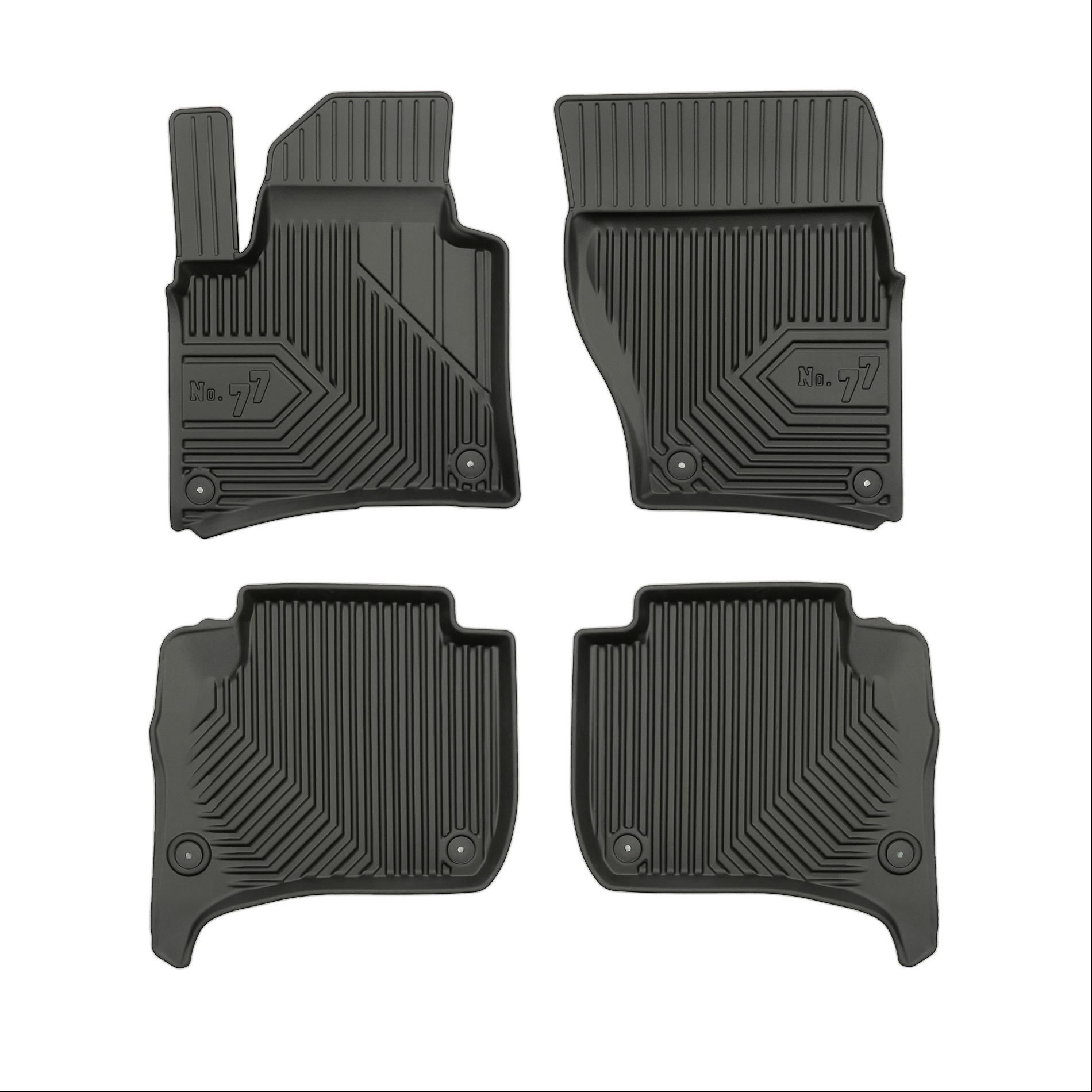 Car mats No77 for Porsche Cayenne 1996-2010 VW Touareg 2010-2018 4pcs Frogum